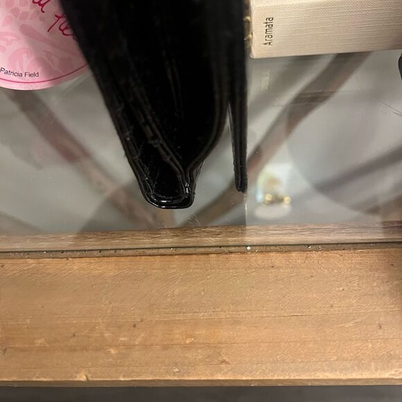 Patricia Field x Barbie Black Embossed Leather wallet NWT in original Box. Rare - Picture 7 of 11